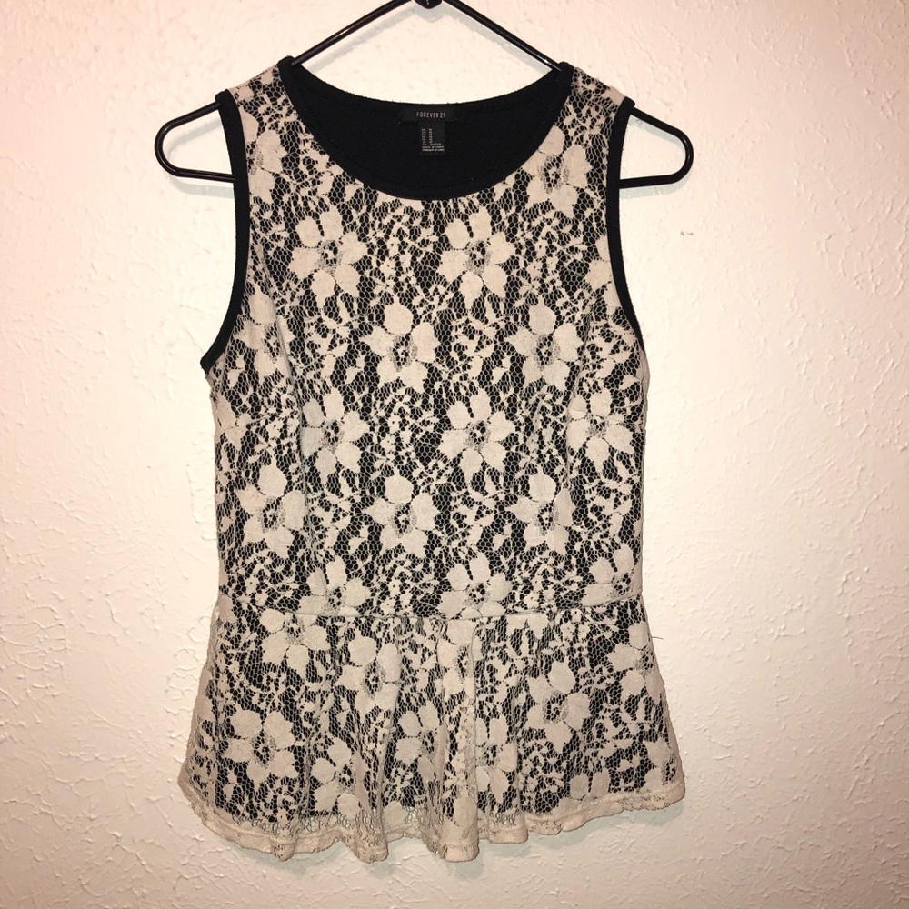 Forever 21 lace vintage blouse